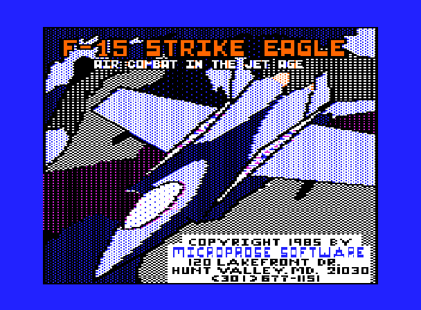F-15 Strike Eagle v1.4 Title Screen